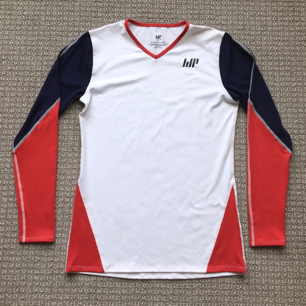 Wild Pepper Athletic Shirt, Long Sleeve, White, M